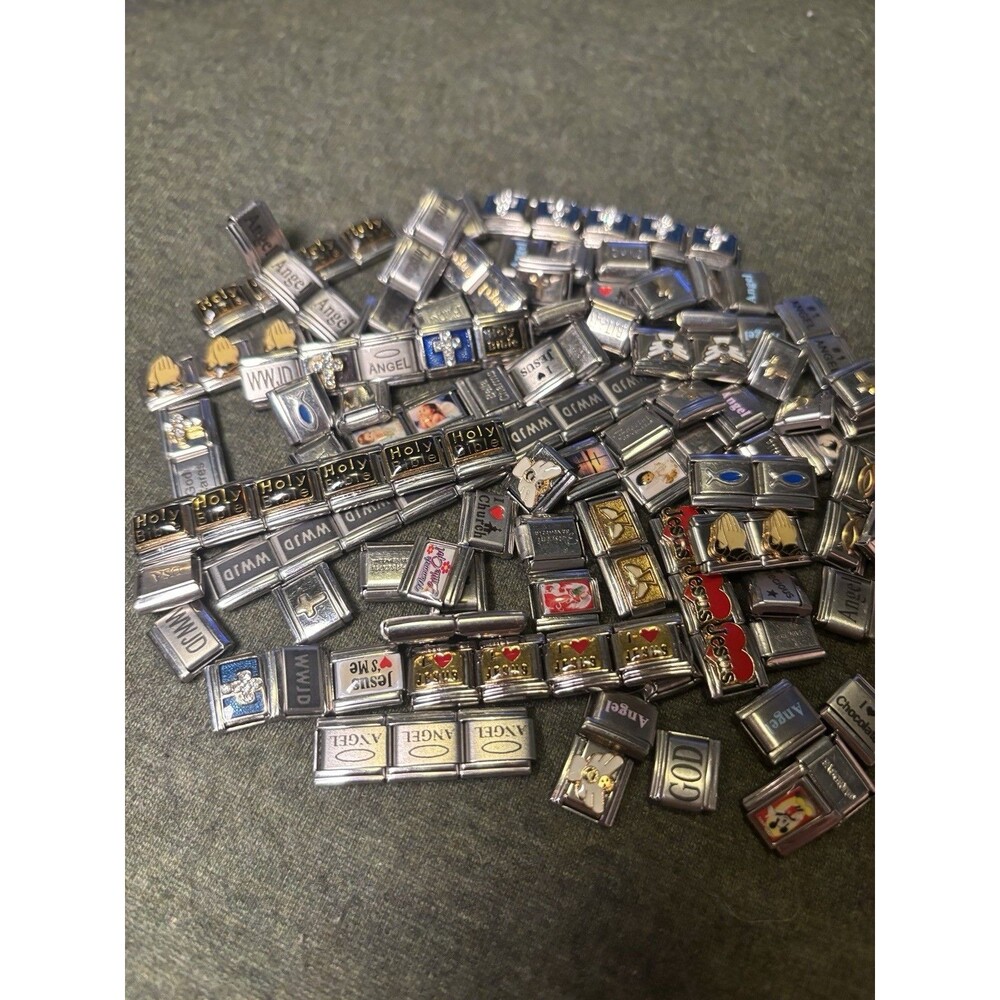 Italian charm bracelet Assorted Lot Mystery Bag Of 20 Religious
